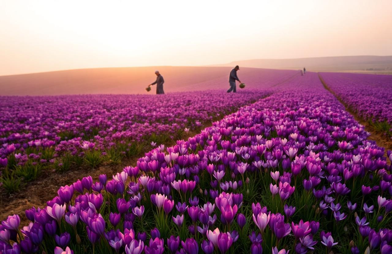 Inside the Saffron Harvest Season